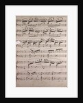 Handwritten sheet music by Anonymous