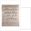 Handwritten sheet music by Anonymous
