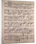 Handwritten sheet music, plus anime, ben marcato by Anonymous