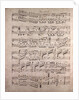 Handwritten sheet music, plus anime, ben marcato by Anonymous