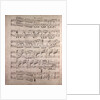 Handwritten sheet music, plus anime, ben marcato by Anonymous