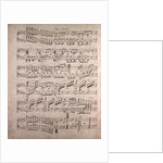 Handwritten sheet music, plus anime, ben marcato by Anonymous