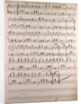 Handwritten sheet music by Anonymous