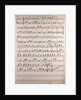 Handwritten sheet music by Anonymous