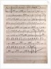 Handwritten sheet music by Anonymous