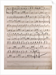 Handwritten sheet music by Anonymous