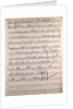 Handwritten sheet music by Anonymous