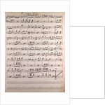 Handwritten sheet music. galopp by Anonymous