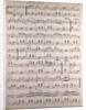 Handwritten sheet music by Anonymous