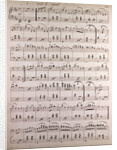 Handwritten sheet music by Anonymous