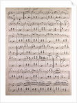 Handwritten sheet music by Anonymous