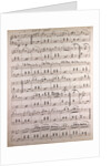 Handwritten sheet music by Anonymous