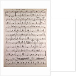 Handwritten sheet music by Anonymous