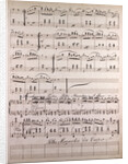 Handwritten sheet music, Polka Mazurka from A. Baur, Polka Mazurka da Capo by Anonymous