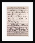 Handwritten sheet music, Polka Mazurka from A. Baur, Polka Mazurka da Capo by Anonymous