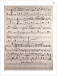 Handwritten sheet music, Polka Mazurka from A. Baur, Polka Mazurka da Capo by Anonymous