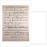 Handwritten sheet music, Polka Mazurka from A. Baur, Polka Mazurka da Capo by Anonymous