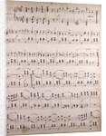 Handwritten sheet music by Anonymous