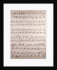 Handwritten sheet music by Anonymous