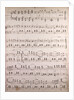 Handwritten sheet music by Anonymous