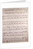 Handwritten sheet music by Anonymous