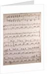 Handwritten sheet music by Anonymous