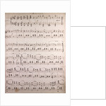 Handwritten sheet music by Anonymous
