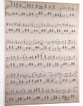Handwritten sheet music by Anonymous