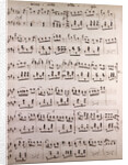 Handwritten sheet music by Anonymous