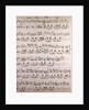 Handwritten sheet music by Anonymous