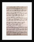 Handwritten sheet music by Anonymous