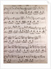 Handwritten sheet music by Anonymous