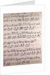 Handwritten sheet music by Anonymous