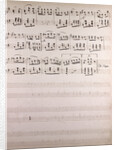 Handwritten sheet music by Anonymous