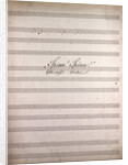 Spinn Spinn!, Handwritten sheet music by Anonymous
