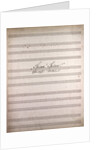 Spinn Spinn!, Handwritten sheet music by Anonymous