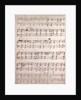 Handwritten sheet music by Anonymous