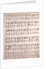 Handwritten sheet music by Anonymous
