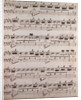 Handwritten sheet music by Anonymous