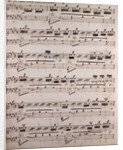 Handwritten sheet music by Anonymous