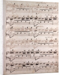 Handwritten sheet music by Anonymous