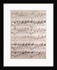 Handwritten sheet music by Anonymous