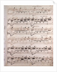 Handwritten sheet music by Anonymous