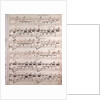 Handwritten sheet music by Anonymous