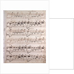 Handwritten sheet music by Anonymous