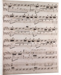 Handwritten sheet music by Anonymous