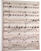 Handwritten sheet music by Anonymous
