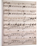 Handwritten sheet music by Anonymous