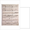 Handwritten sheet music by Anonymous