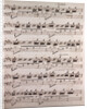 Handwritten sheet music by Anonymous
